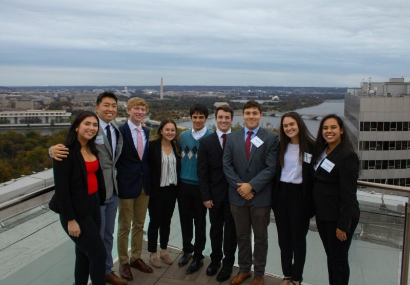 Students at the Washington D.C. 2022 Board Meeting